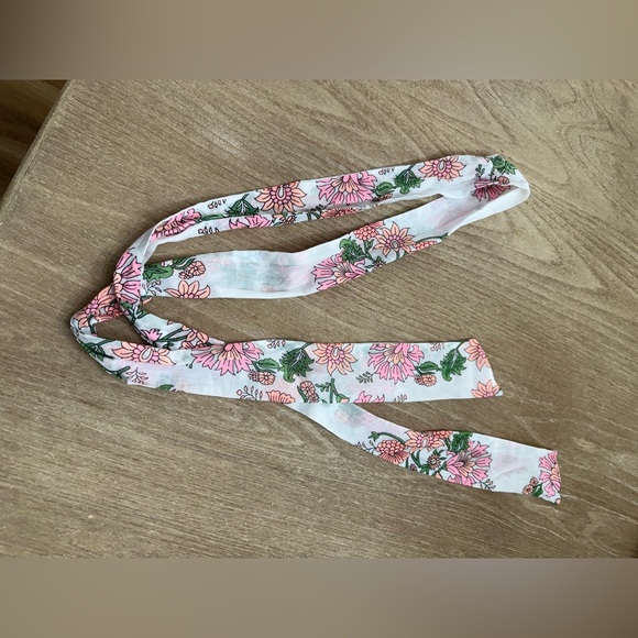 Juliet Dunn Candy Pink Rose Border Godet Dress large - Picture 8 of 13